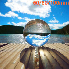 60/80/100mm Clear Glass Crystal Healing Lens Ball Photography Sphere Decoration