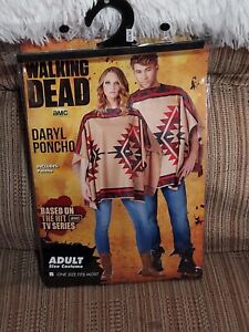 The Walking Dead costume Daryl Poncho Unisex Men Women Spirit Halloween OSFM
