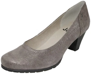 JANA Damen Pumps Synthetik Trichterabsatz Breite H taupe-metallisch Größe 36 EU - Bild 1 von 7