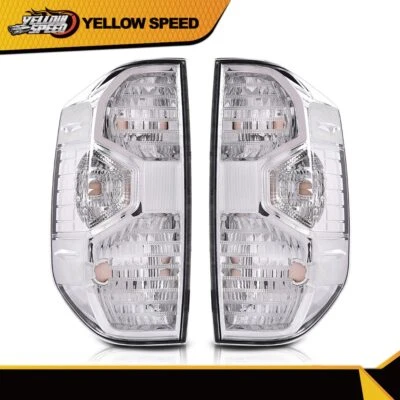 Par de luces traseras transparentes aptas para camioneta Toyota Tundra 2014-2021 Foto 1 de 4