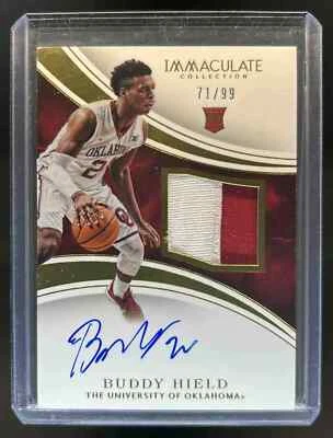 2016-17 Immaculate Collegiate Buddy Hield Patch Auto RC #71/99 - Image 1 of 2