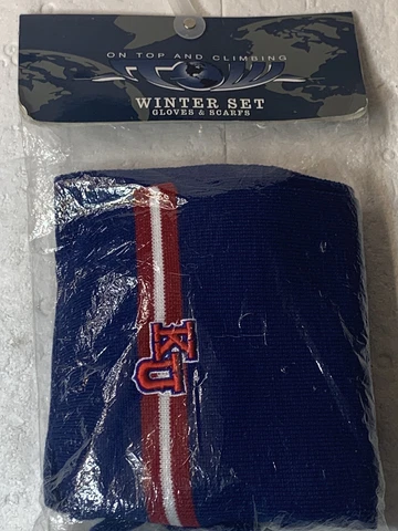 KU Kansas Jayhawks On Top And Climbing Winter Set Gloves/scarf And Beanie NIB Cover