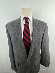 FALL/WINTER English Manor Men's Gray Herringbone Wool Blazer 44R $595