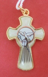 Holy Confirmation Cross Necklace, Made in Italy, Stamped Italy - Picture 1 of 3
