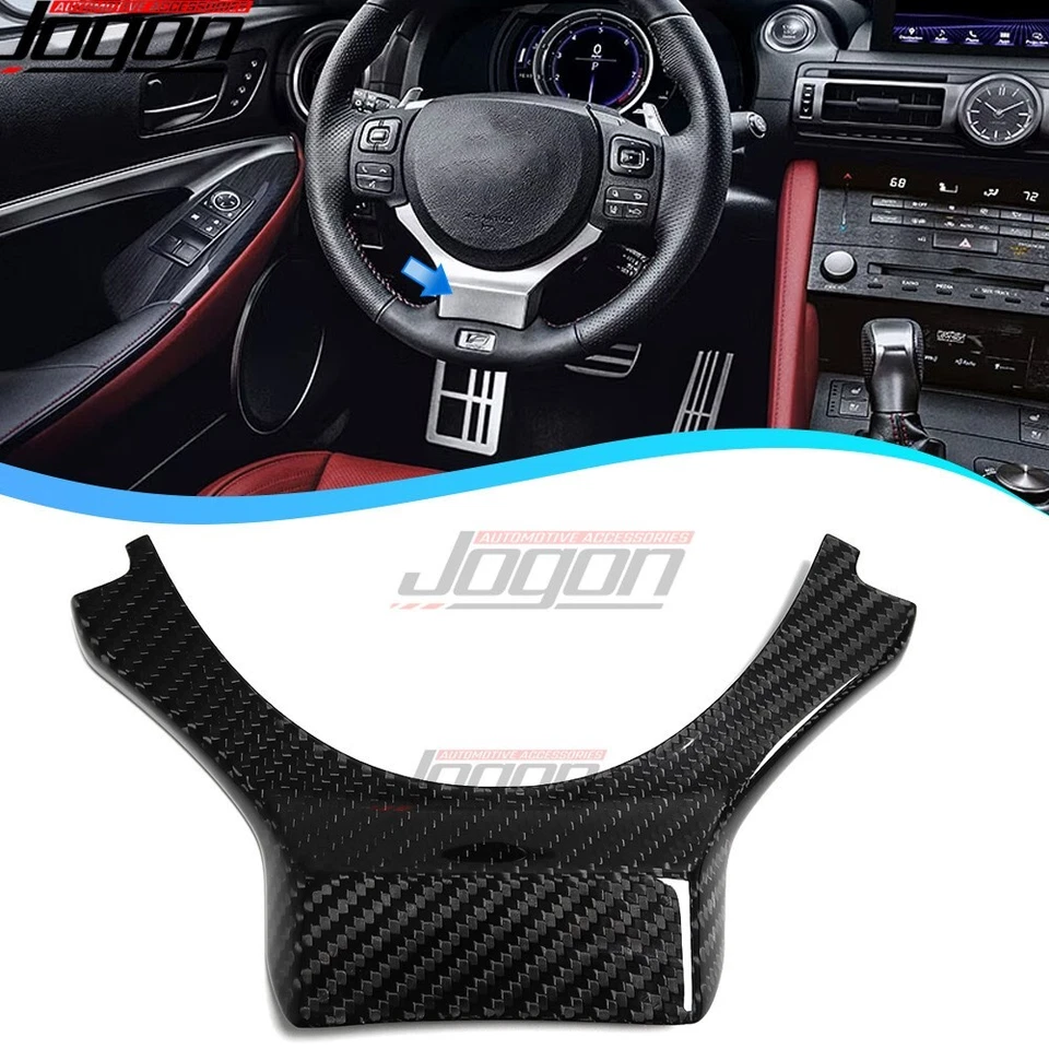 Dry Carbon For Lexus RC300 350 RC F Sport 2014+ Steering Wheel Bottom Lower Trim - Image 1 of 4