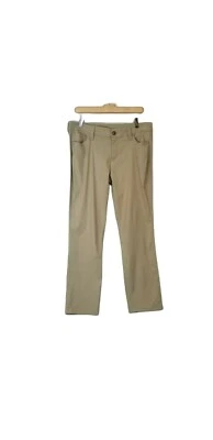 Pantalones de senderismo Eddie Bauer Petite beige tostado nailon tiro medio al aire libre talla 10P Foto 1 de 4