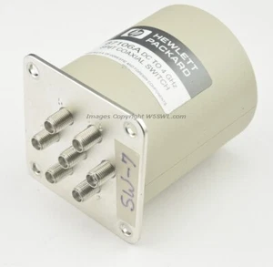 HP 87106A High Isolation RF Coaxial Switch 24VDC DC-4 GHz SMA 6-Position SP6T - Picture 1 of 1