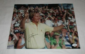 FOTO FIRMADA JACK NICKLAUS PGA TOUR MASTERS 11X14 2 JSA - Imagen 1 de 2