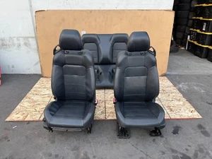 FORD MUSTANG GT CONVERTIBLE 2015-2023 OEM FRONT REAR LEFT RIGHT SEATS SEAT BLACK - Picture 1 of 16