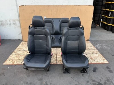 FORD MUSTANG GT CONVERTIBLE 2015-2023 OEM FRONT REAR LEFT RIGHT SEATS SEAT BLACK - Image 1 of 4