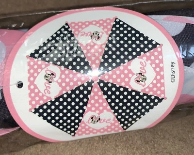 "SOMBRILLA DISNEY MINNIE MOUSE NIÑAS AMOR/LUNARES ROSA/BLANCO/NEGRO 21"" ¡SÚPER LINDO!"! Foto 1 de 3
