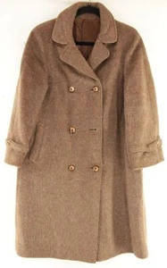 Vintage Damen Zweireiher Alpaka Lama Wollmantel Made In Germany Größe L - Bild 1 von 7