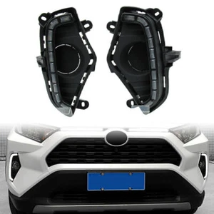 1 paio luci diurne anteriori a led auto ABS DRL per Toyota RAV4 2019-2020 - Foto 1 di 12