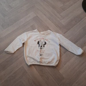 George Disney Minnie Mouse White Pullover UK4-5 Years Hoodie Elasticated Waist - Picture 1 of 6