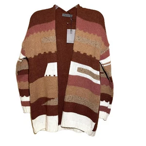 New Elsamanda Anthropologie Open Cardigan Sweater Womens Small Alpaca Wool ITALY - Picture 1 of 12
