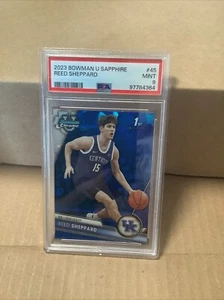 2023-24 Bowman University Chrome Sapphire Edition #45 Reed Sheppard (RC) PSA 9 - Foto 1 di 2