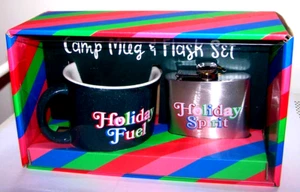 Humorvolles Geschenkset BECHER & FLASCHE Holiday Fuel - Holiday Spirit Weihnachten Neu im Karton lustig - Bild 1 von 6