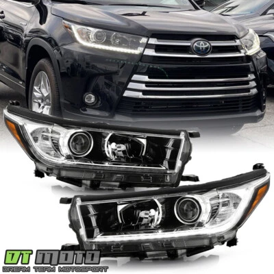 For 2017 2018 2019 Toyota Highlander SE w/ LED DRL Projector Headlights Headlamp - Image 1 of 4