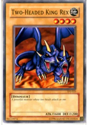 YUGIOH Two-Headed King Rex TP2-025 Light-played LP - Image 1 of 1