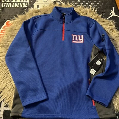 Ropa del equipo de la NFL NYGiants 1/4 cremallera suéter WAFFLE suéter para hombre XL Foto 1 de 4