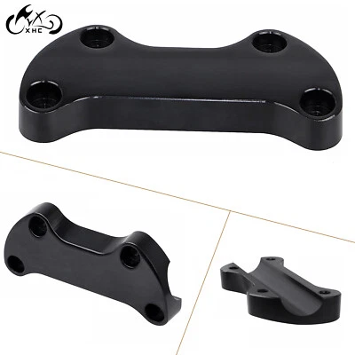 Cubierta de abrazadera superior elevadora de manillar de 1" para Harley Sportster XL 883 1200 Fatboy Dyna Foto 1 de 4