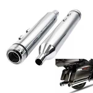 4.5" Slip On Straight Mufflers Exhaust Fit For Harley Touring Road King 17-2024 - Picture 1 of 11