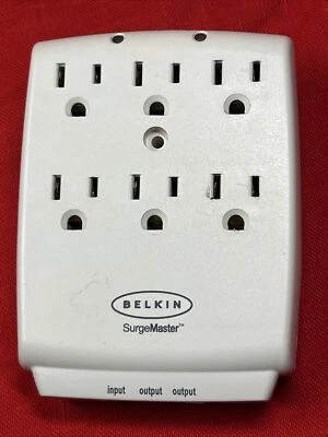  BELKIN Surgemaster 6x100v surge protector F9H600aCW - Image 1 of 4