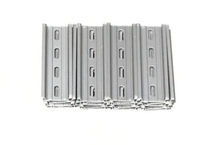 20 Pieces DIN Rail Slotted Aluminum RoHS 4 Inches Long 35mm 7.5mm 6.7 Feet Total - Picture 1 of 4