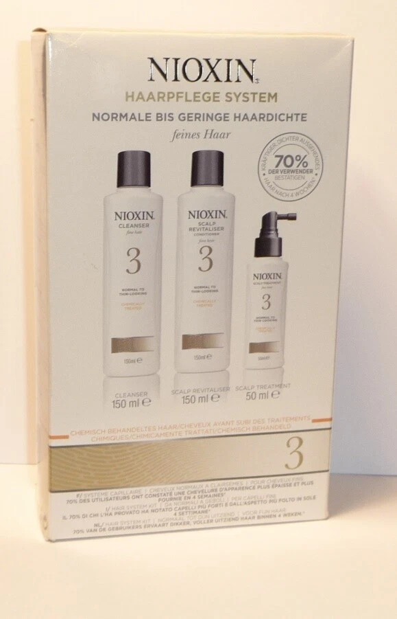 NIOXIN Starter  Kit System 3  Shampoo 150ml Conditioner 150ml Treatment 50ml - Bild 1 von 1