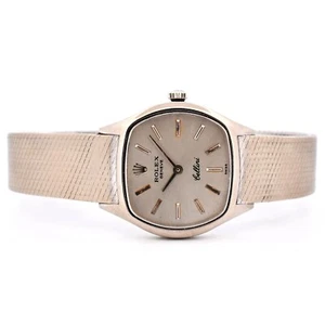 Rolex Cellini 3801 18K Gold Vintage Original Slate Index 26 Wristwatch - Picture 1 of 5