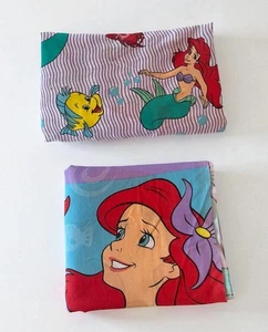 Vintage Walt Disney The Little Mermaid FULL Sheets Flat & Fitted 90’s Bedding - Picture 1 of 8