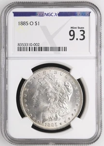 1885 O Morgan Silver Dollar NGCX 9.3 - Picture 1 of 2