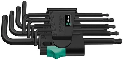 Wera L-key TORX Set BlackLaser 967/9 TX 1, 024242 - Image 1 of 4