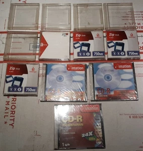 12 Stk. Posten neue Zip Discs, leere Jewel Cases & CD Discs. - Bild 1 von 1
