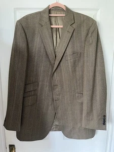 Ede & Ravenscroft Brown/Green Tweed Blazer (44L, P2P 22") - Picture 1 of 3