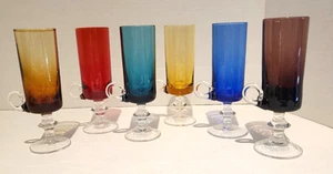 Cordial Gläser Stielfuß applizierter Griff 6er Set Bargeschirr 5 1/8" - Bild 1 von 12