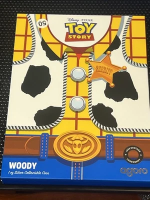Moneda de plata limitada 1000 certificado de autenticidad Niue Toy Story Woody Sheriff 2025 1 oz 999 Foto 1 de 4