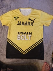 Mens M Usain Bolt Jamaica Jersey Rio 2016 soccer - Picture 1 of 4