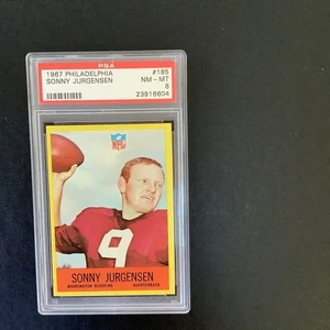 Philadelphia #185 1967 Sonny Jorgensen PSA Salón de la fama Washington Redskins  - Imagen 1 de 1