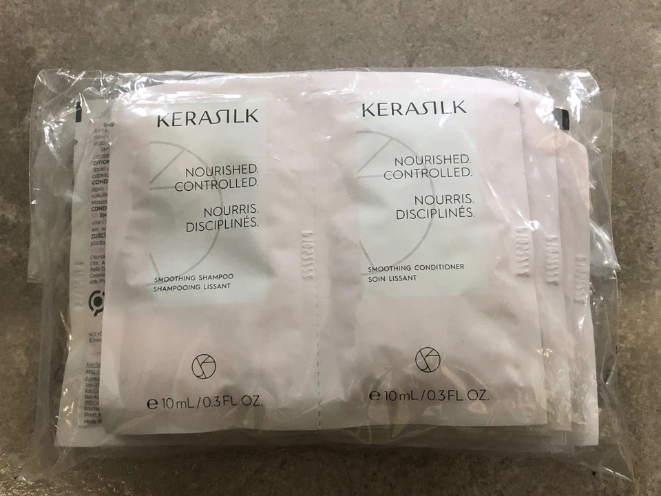 Kerasilk Smoothing Shampoo  and Conditioner 0.3 oz  (pack of 10) - Image 1 of 1