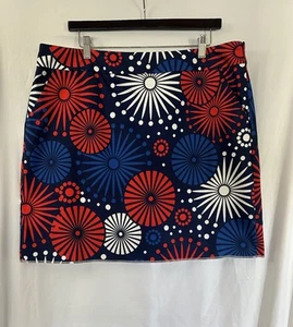 LOUDMOUTH 4th Of July Star Patriotic Print Women’s Golf Skirt Skort Size 18 XXL - Picture 1 of 7