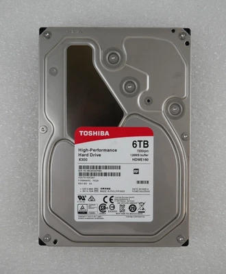 Toshiba HDETS10GCA51 6TB 7.2K 6Gbps SATA 3.5" High Performance Hard Drive - Image 1 of 4