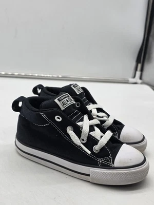 Converse Chuck Taylor All Star Shoes Toddler Size 9 Black Canvas Hi Top A01721F - Image 1 of 4