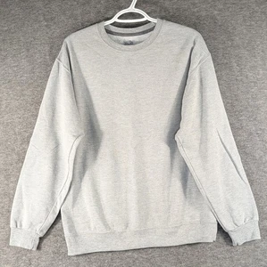 Fruit Of The Loom Mens Medium Fleece Crewneck Sweatshirts Gray Lightweight - Picture 1 of 9