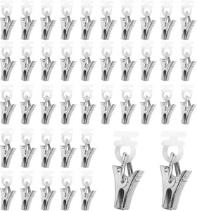 Vorhang Clips 100 Gardinenhaken Klemmhaken Gleiter Klammern - Bild 1 von 7