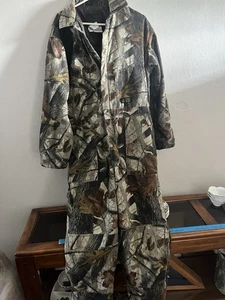 Vintage Liberty Real tree Camo Hunting Coveralls Med. Reg Lightweight Outdoors - Picture 1 of 7
