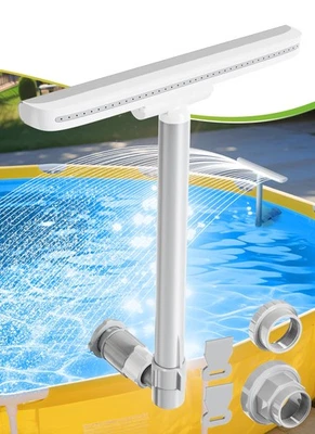 Fonte de água spray integrada para piscina acima do solo e no solo... - Imagem 1 de 4