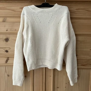 Mädchen Pullover Langarm H&M Cremeweiß Langarm 158/164 - Bild 1 von 4