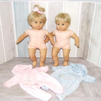 AMERICAN GIRL 2003 BITTY TWINS BOY/GIRL BLONDE HAIR LIGHT SKIN BLUE EYES DOLLS - Image 1 of 4