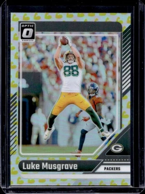 2024 Donruss Optic Luke Musgrave Flex #113/149 Packers - Image 1 of 2